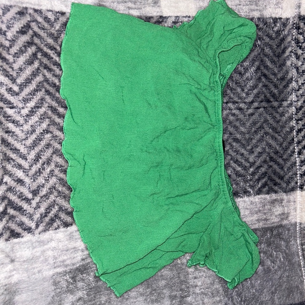 Green Forever21 crop top